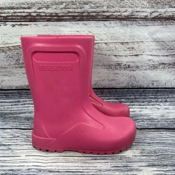Birkenstock Derry Eva Neon Pink Rain Boots Girls Size 13 - Picture 1 of 8